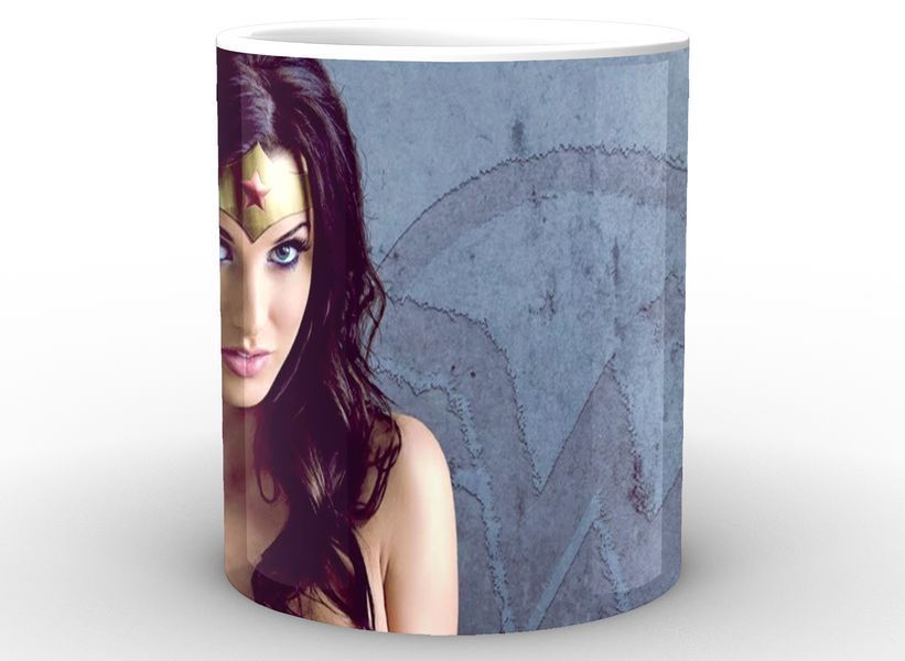 Кружка GeekLand біла Чудо-Жінка Wonder Woman на сірому фоні WW.02.017 WW.02.017 фото
