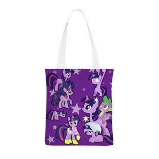 Шопер еко-сумка Мій маленький поні Твайлайт Спаркл My Little Pony Twilight Sparkle 38x35 см двосторонній 2934003219 фото
