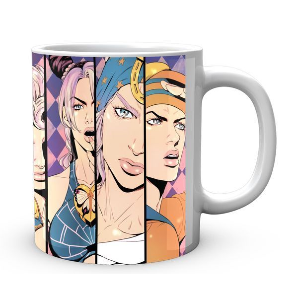 Кружка GeekLand Неймовірні пригоди ДжоДжо JoJo's Bizarre Adventure Головні герої Портрети JJ 02.408 JJ 02.408 фото