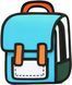 Рюкзак стильний 2Д Синій&nbsp;Stylish Backpack 2D Blue 40x36x12 2709493376 фото 1