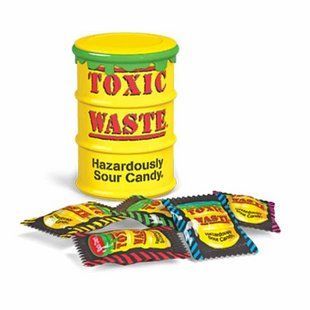 Кислые конфеты Toxic Waste Yellow Sour Candy 42 г 2860666314 фото