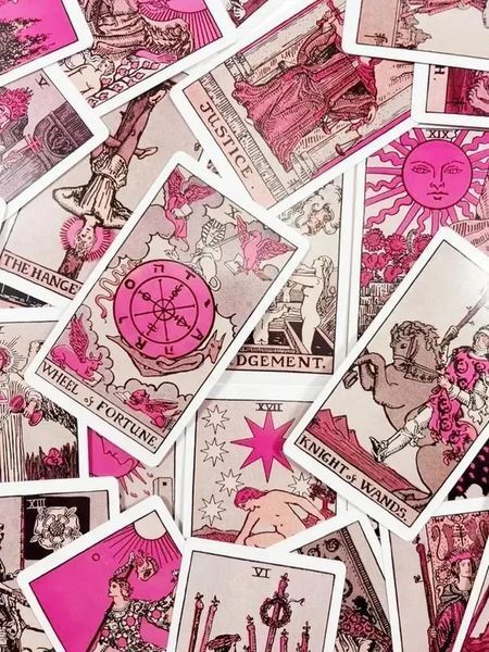 Карты Таро Tarot Deck Розовые для начинающих Pink for Beginners 78 штук в комплекте 10 см 2760236461 фото
