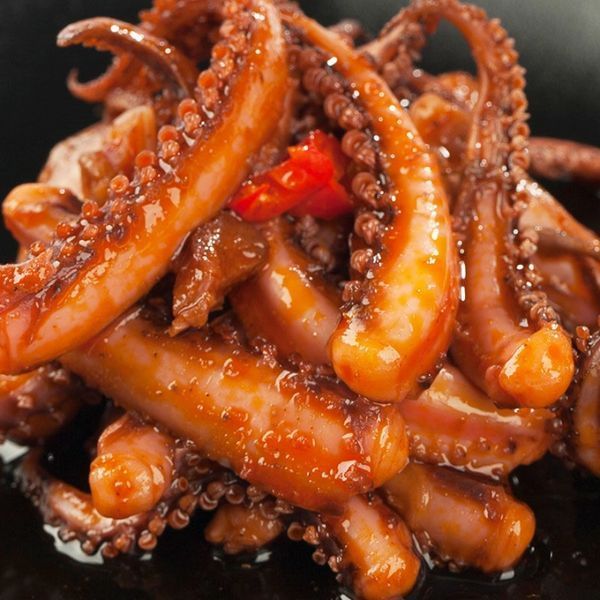 Снек упаковка Шматочків Кальмару Shredded Hot Pot Squid Snacks BBQ Гостро-пряні 25 г 3172922200 фото