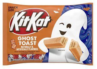 Упаковка шоколадних міні батончиків Kit Kat Halloween Ghost Toast 278 г 2797548538 фото