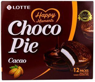 Печиво Тістечка Lotte Чокопай какао Choco Pie 12 шт 336 г 2813545982 фото