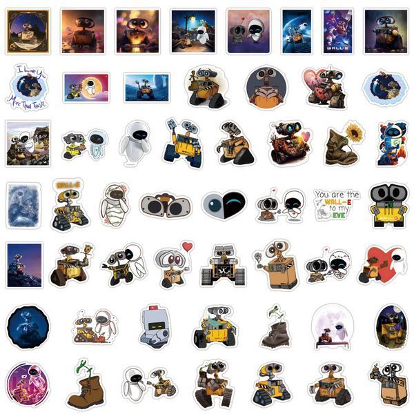 Стикерпак ВАЛ-И Набор наклеек GeekLand WALL-E 50 штук 2429237075 фото