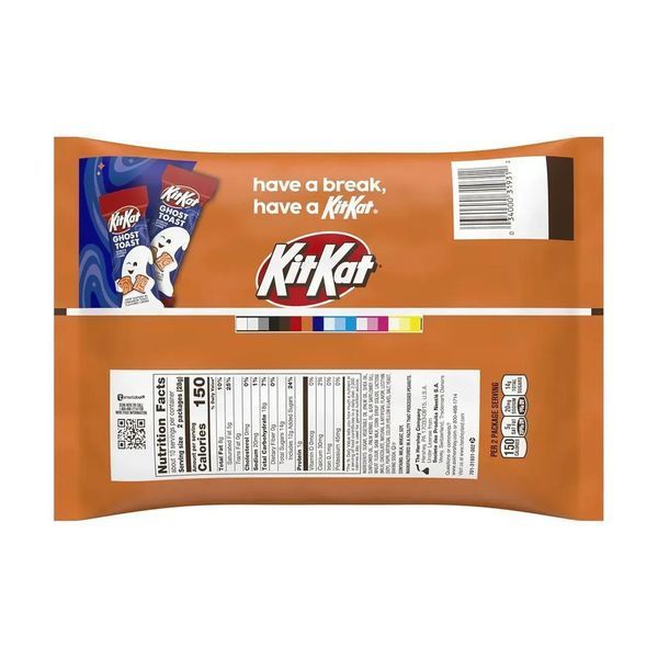 Упаковка шоколадных мини батончиков Kit Kat Halloween Ghost Toast 278 г 2797548538 фото