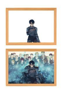 Світильник картина Атака титанів Мікаса та Ерен Attack on Titan Mikasa & Eren 14 х 21 см NL3D ME AOT BIG 02 NL3D ME AOT BIG 02 фото