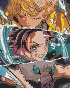 Алмазная мозаика Клинок, рассекающий демонов Kimetsu no Yaiba 40х50 см DM DS 01 DM DS 01 фото