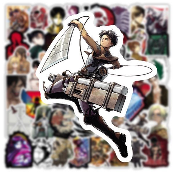 Стикерпак Атака титанов Набор наклеек GeekLand Attack on Titan 50 штук 2423732276 фото