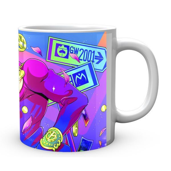 Кружка GeekLand Неймовірні пригоди ДжоДжо JoJo's Bizarre Adventure Джоске з Джорно Неон JJ 02.421 JJ 02.421 фото