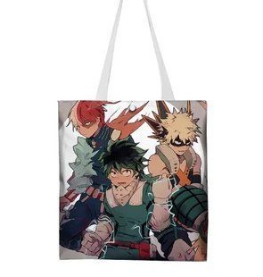 Шопер еко-сумка Моя геройська академія My Hero Academia 33 х 37 см двосторонній 2980604658 фото