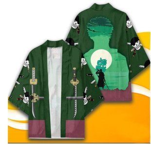 Плащ Хаорі Накидка в японському стилі Ван Піс Зоро One Piece Zoro H OP ZR M фото