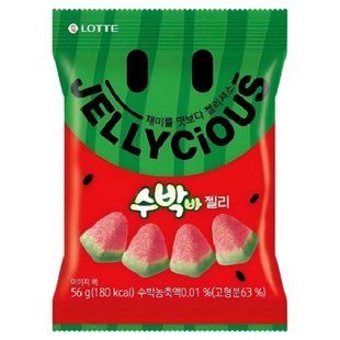 Мармелад Lotte Jellycious Watermelon Jelly со вкусом Арбуза&nbsp;56 г 06.11.2026 фото