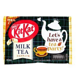 Упаковка шоколадних міні батончиків KitKat Milk Tea Flavor чай з молоком 116 г 2897700483 фото