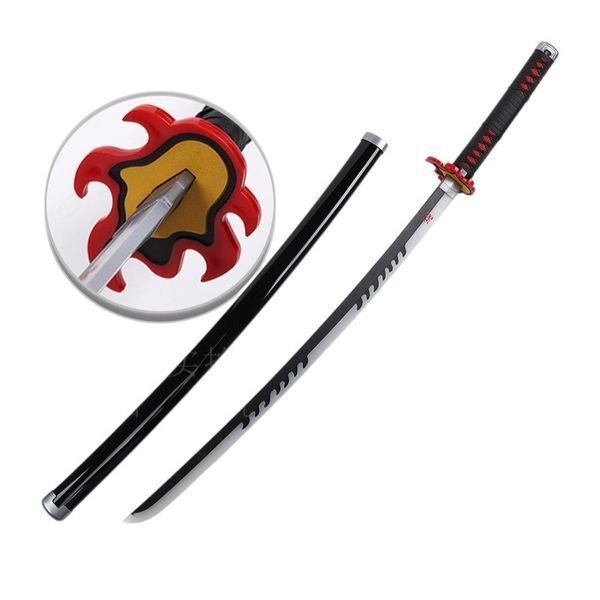Катана Клинок, що розсікає демонів Танджиро Demon Slayer Tanjiro 103 см декоративна з підсвічуванням 2533958661 фото