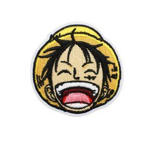 Нашивка текстильна із принтом Луффі Luffy One Piece 5*5 см 2904223646 фото