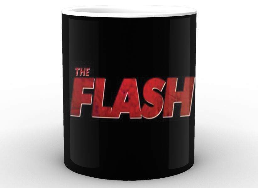 Кружка GeekLand біла Флеш Flash чорне лого FS.02.029 FS.02.029 фото