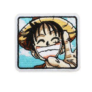 Нашивка текстильна із принтом Луффі Luffy One Piece 6*5 см 2904220209 фото