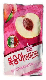 Чайний напій BABA Peach Iced Tea зі смаком персика 190 мл 28.05.2028 фото
