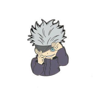 Значок Магічна битва Сатору Годжо Jujutsu Kaisen Satoru Gojo 5 см P JK 02 P JK 02 фото