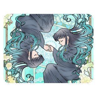Килимок для миші GeekLand Клинок, який знищує демонів Demon slayer 240 x 200 x 2 мм MP DS 15 MP DS 15 фото