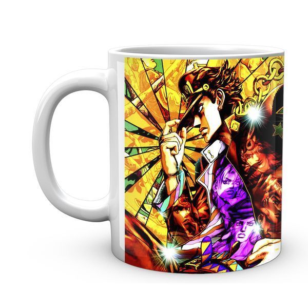 Кружка GeekLand Неймовірні пригоди ДжоДжо JoJo's Bizarre Adventure Джотаро Куджо Колаж Промені JJ 02.422 JJ 02.422 фото