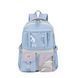 Рюкзак стильный Голубой с прозрачными отсеками&nbsp;Stylish Backpack Brown 45x36 2914438652 фото 1