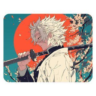 Килимок для миші GeekLand Клинок, який знищує демонів Demon slayer 240 x 200 x 2 мм MP DS 16 MP DS 16 фото