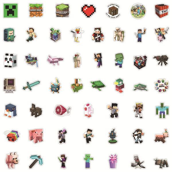 Стикерпак Майнкрафт Набор наклеек GeekLand Minecraft 50 штук 2423534008 фото