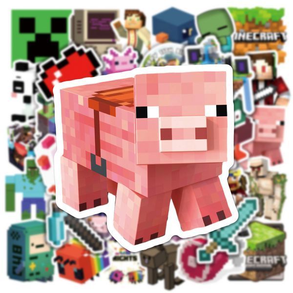 Стикерпак Майнкрафт Набор наклеек GeekLand Minecraft 50 штук 2423534008 фото