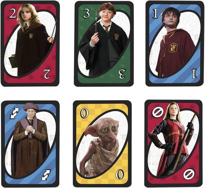 Настольная игра Wizarding World Уно Гарри Поттер UNO Harry Potter 112 карт UNO HP UNO HP фото