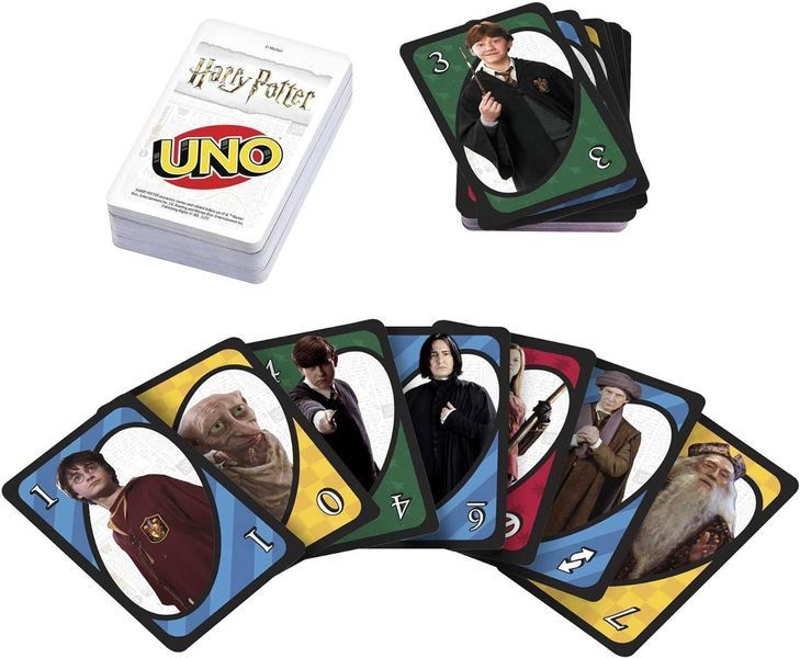 Настольная игра Wizarding World Уно Гарри Поттер UNO Harry Potter 112 карт UNO HP UNO HP фото