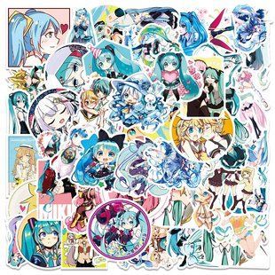 Стикерпак Хацуне Мику Набор наклеек GeekLand Hatsune Miku 50 штук 2423803658 фото