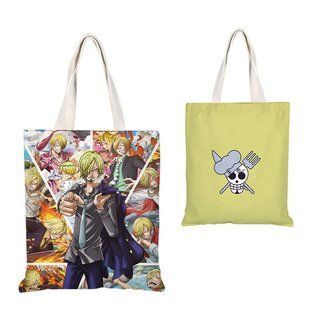 Шопер еко-сумка Ван Піс Санджі One Piece Sanji 38x35 см двосторонній 2933874426 фото