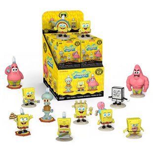 Фигурка Funko Pop Mystery Minis Губка Боб SpongeBob Одна секретная фигурка 8 см FPMM SBQP FPMM SBQP фото