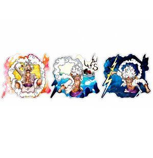Голографічна наклейка Ван Піс Луффі One Piece Luffy 13,5 х 11,5 см 3025814717 фото