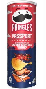 Чипсы Pringles со вкусом Сладкие крылышки Sweet & Sticky Wings 165 г 2848967652 фото