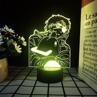 Акриловий 3D Світильник RGB Людина Бензопила Денджі Chainsaw Man Denji 16 см 2929350897 фото